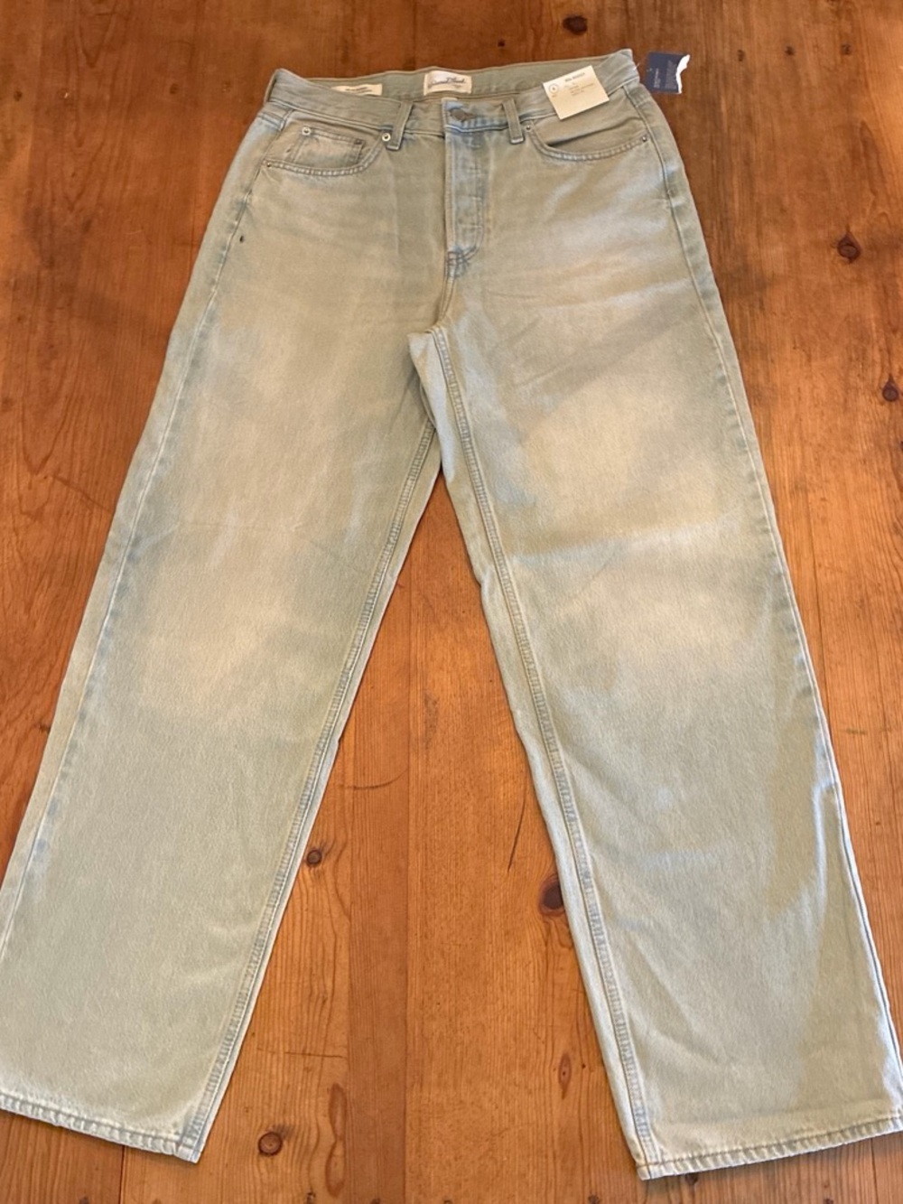 NWT Universal Thread 90s Baggy Jeans Tinted Vintage Wash Button Fly Size 6